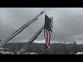 Spokane holds memorial for recently deceased firefighter