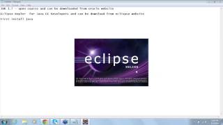 tutorial 1 for How to use eclipse IDE