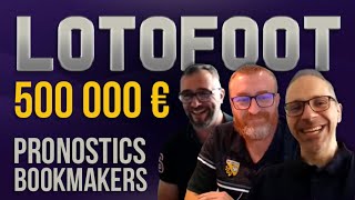 🎙️ PronoLive : Pronostics LotoFoot Pactole 500 000 € - Pronos Bookmakers