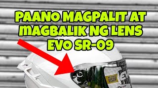 PAANO MAGTANGGAL AT MAGBALIK NG LENS NG SR-09 EvO HELMET/KHIMOTOVLOG