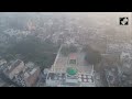 sambhal’s shahi jama masjid drone visuals show it fortified after stone pelting incident