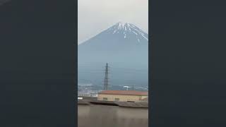 富士山は見えた-2  @新富士駅通過　曇りでも🌥️