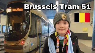 I rode Brussels Tram 51 | Tram de Bruxelles Ligne 51 | #tram #brussels