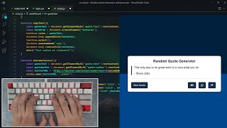 ASMR Programming - Random Quote Generator App With JavaScript - No Talking