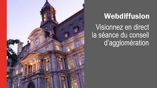 2025-01-23 16 H 00 - Conseil d'agglomération Montréal