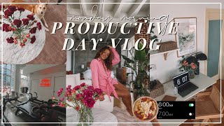 6AM Productive Day Routine | Monday Motivation Vlog - Loft Updates, New Decor, Filming Content