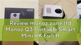 Review monoz.zone.ltd Monoz Q3 Portable Smart Mini 4K Full HD Projector IOS / Android WiFi Bluetoot