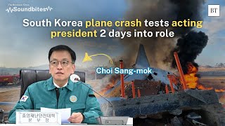 Plane crash tests South Korea's acting president two days into role