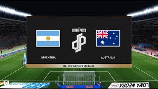Argentina vs Australia - Amistoso Internacional  | Gameplay Pes 2021