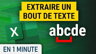 Extraire une partie du texte sur Excel