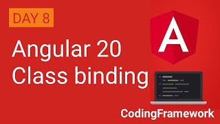 Angular 20 Tutorial Day 8 | Class Binding Explained with Examples