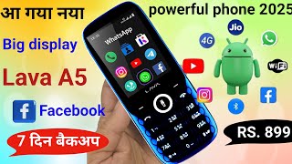 Best 4G Phone 2024⚡Lava A5 4G keypad phone 2024⚡ new mobile⚡ Lava new 4G feature phone 2024