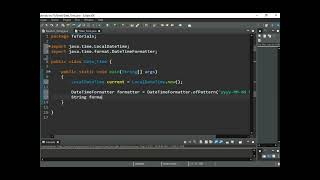 Java Program to get current Date and Time with Pattern