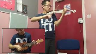 BTS - I'm Fine Electric Violin and Uke Cover on Stagg EVN-X