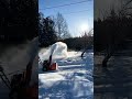 snowblower in action husqvarna st224