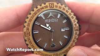 Got Wood? Konifer Navigator Army Wooden Watch Review and Video Review