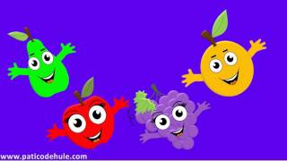 Canción de las Frutas - 4 frutas de colores - Canción para niños
