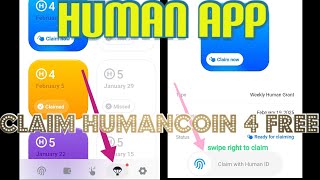 HUMAN APP - CLAIM FREE HUMANCOIN WEEKLY