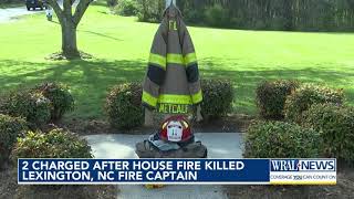 2 Charged after house fire killed Lexington, NC fire captain