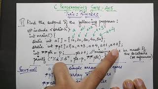 C Programming: Pointers GATE 2015