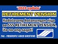 SSS RETIREMENT PENSION 2024 UPDATE.