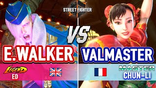 スト6 🔥 ENDING WALKER (エド) vs VALMASTER (春麗) 🔥 ストリートファイター6 高レベルの試合