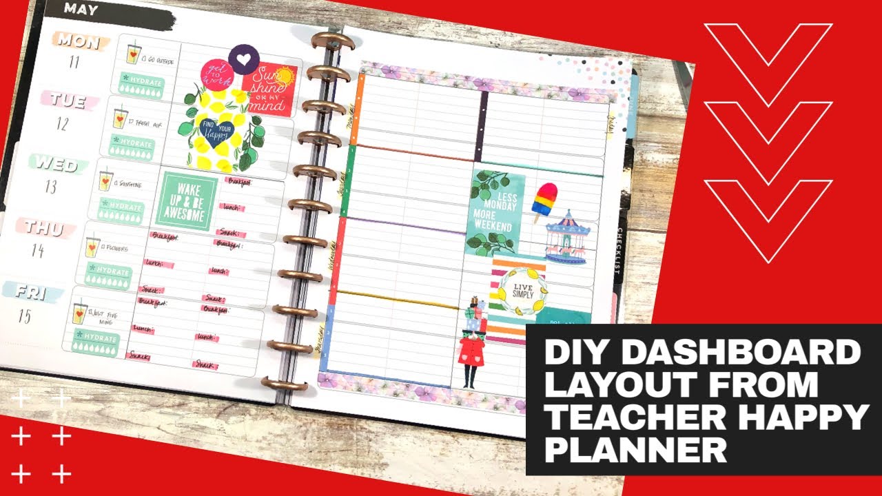 Happy Planner 2022 Dashboard Layout Guluaero