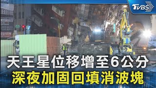 天王星位移增至6公分 深夜加固回填消波塊｜TVBS新聞 @TVBSNEWS02