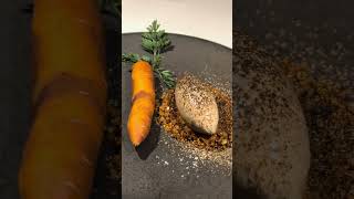 The "carrot" dessert at Jungsik ⭐️ Michelin star New York City