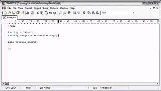 Beginner PHP Tutorial 46 String Functions String Length