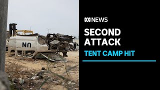Second Israeli attack on Gaza tent camp kills at least 21 near Rafah: Gazan authorities | ABC News