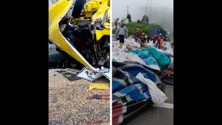 Grave accidente de tres tractomulas en La Línea: un conductor murió