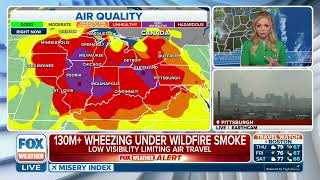 130M  Across US Breathing In Thick Haze From Canadian Wildfire Smoke  Chicago 2nd Worst AQ In World