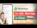 Easy USE Dual WhatsApp on One iPhone | 2 Whatsapp 2 Numbers 1 iPhone (How to USE without jailbreak)