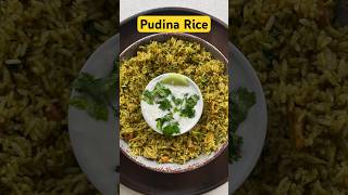 Pudina Rice | Mint rice | Quick lunchbox recipe #shorts #rice #lunchboxrecipe