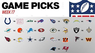 Week 17 Game Picks