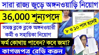 সারা রাজ্য ৩৬,০০০ অঙ্গনারী কর্মী নিয়োগ সব ব্লকে ব্লকে কিভাবে আবেদন | West Bengal Job Anganwadi ICDS