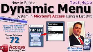 How to Build a Dynamic Menu System in Microsoft Access Using a List Box - Fitness #72