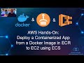 AWS Hands-On: Deploy a Containerized App using Docker, ECR and ECS