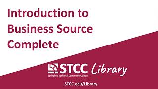 Introduction to Business Source Complete