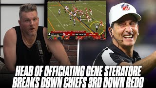 CBS Head Of Officiating Gene Steratore Breaks Chiefs Extra 3rd Down \u0026 Holding Controversy