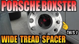 ポルシェボクスター　ワイドトレッドスペーサー取り付け【Porscheboxster　Wide　tread　spacer　installation！】