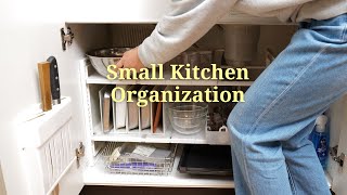 【Kitchen Tour】 Small Kitchen Organization for a Functional house with Limited Cabinet Space