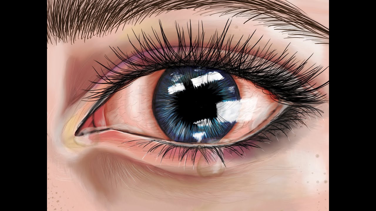 Crying Eyes Speed Drawing Emsart Youtube