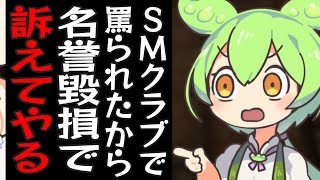 SMクラブで罵倒されたから名誉毀損で裁判しようとするずんだもん【VOICEROID劇場】