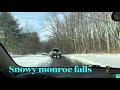 sledding at monroe falls metro park munroe falls metro park ohio ice shedding videos