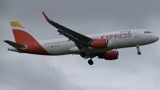 Iberia Express A320 EC-LUS - Arriving at Heathrow - 17th October 2015