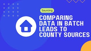 Comparing Pre Foreclosure Data in Batch Leads to County Sources