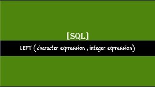 Left Function SQL Server