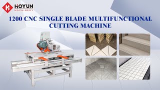 Hoyun 1200 Multifunctional Cutting Machine Hand Push Ceramic Tile Cutting Machine 45 Degree Grinding